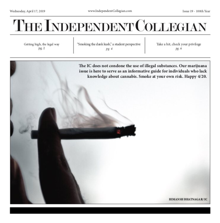 ICollegian's tweet photo. Make sure you pick up a copy of our 4/20 issue! https://t.co/MXK4mdbsWY