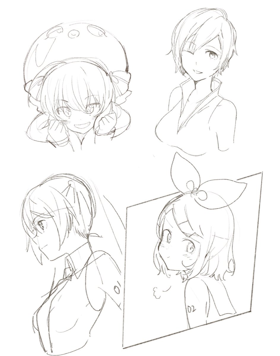 顔描くの難しい 