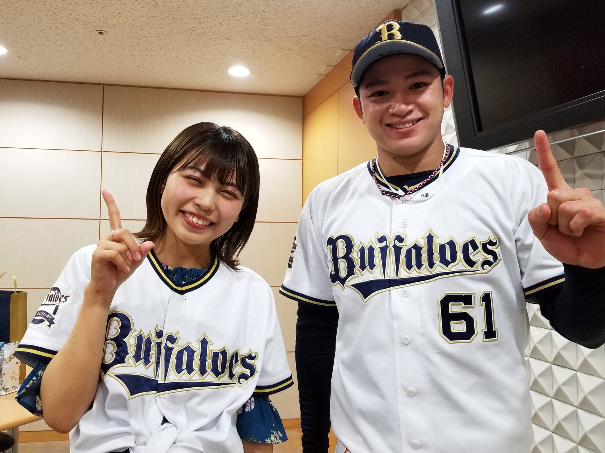 オリックスバファローズ　半袖ピステ　支給品 オリックス・バファローズコラボTシャツ2025｜ランドリーTシャツ
