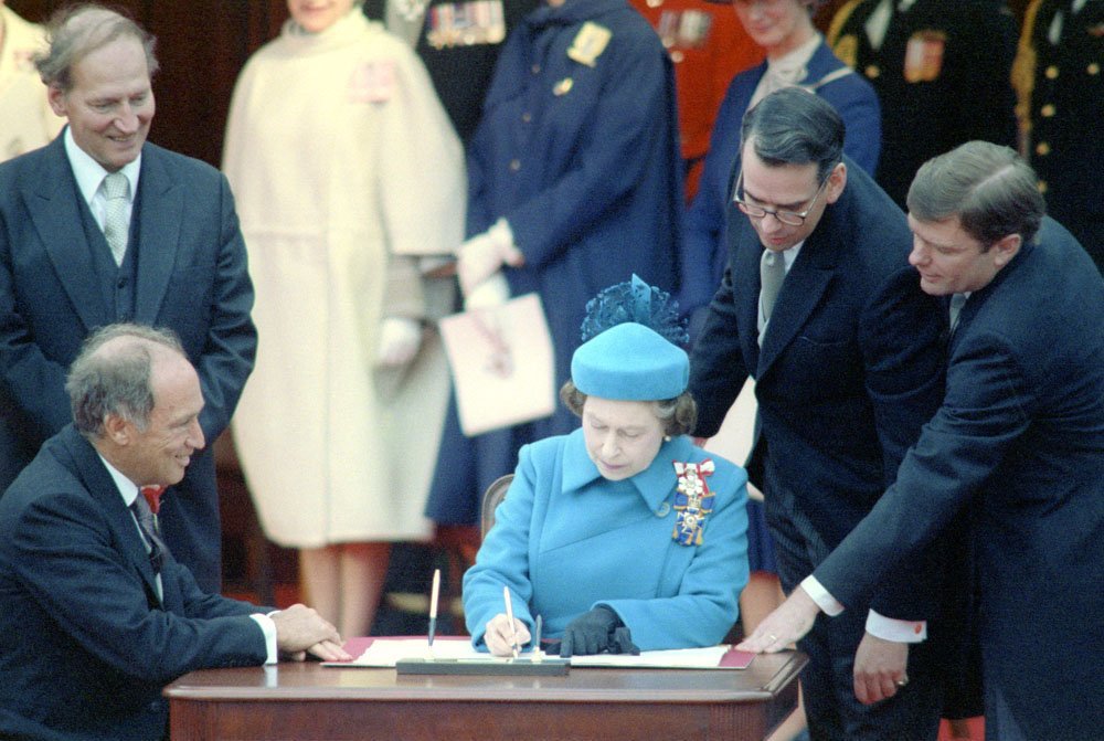 Patiating On this day in 1982, Canada’s Constitution proclamation was signed by ...