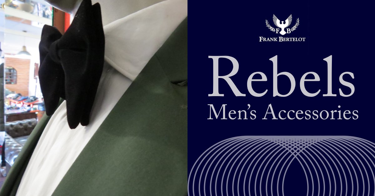 FBertelot's tweet photo. I’ve always thought of accessories as the exclamation point of a men’s outfit! 

Rebels Men’s Fashion Accessories by Frank Bertelot 
#fashion 
#bowtie 
#fashionnova 
#dapper 
#satorial https://t.co/YzT08UAbRd