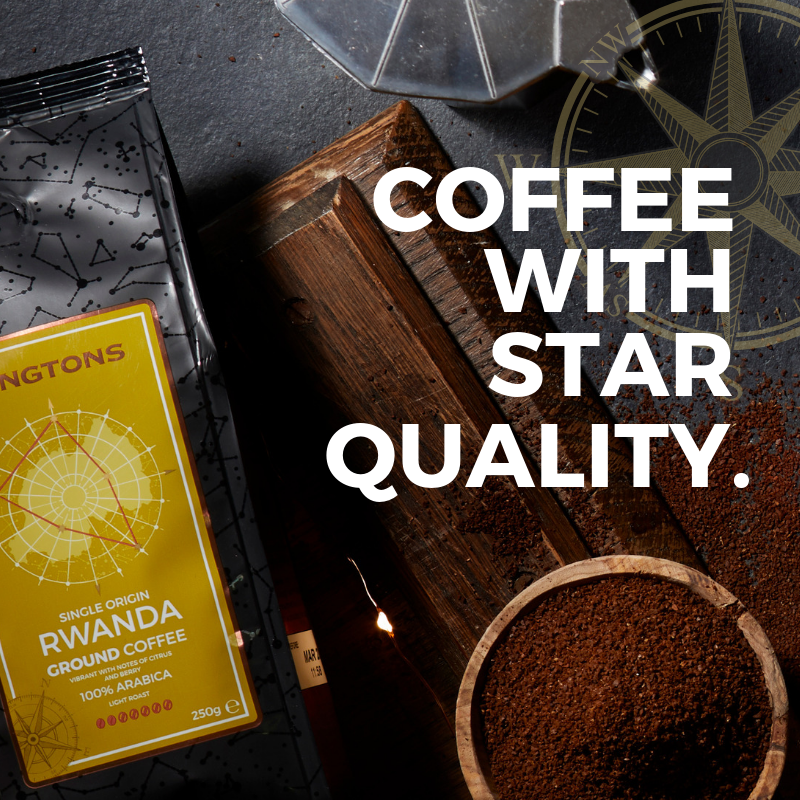 Ringtons's tweet photo. Coming soon... Our Rwandan single origin coffee is a real shooting star. 💫
Packed with notes of citrus and zest and available in both bean and ground format, start your day the Ringtons way with this delicious single origin blend.
#ConstellationCoffee ✨ https://t.co/WKbE0m5LPB