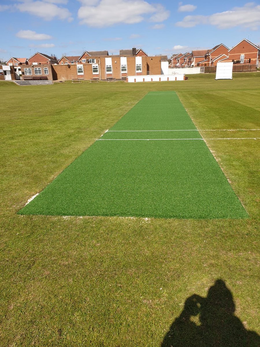 DurantSports_'s tweet photo. A new artificial match pitch installed recently at South Kirkby Colliery CC #Cricket #NonTurf https://t.co/8zSteS5245