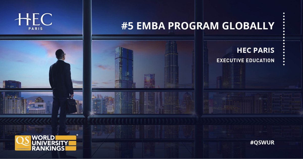 We are pleased to announce that the HEC Paris' Executive MBA has been ranked 5th globally by QS <a href="/worlduniranking/">QS World University Rankings</a>  EMBA ranking 2019. It is a result that we are very proud of and we look forward to continue providing a top quality educational experience for our participants.