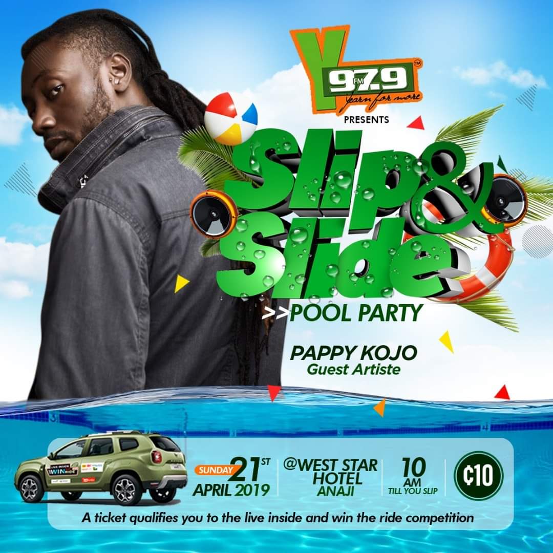 YRoyals2's tweet photo. Let's #SlipNSlide to #WinTheRide19 on this #EasterInTaadi at A9ji WestLine hotel time:10am til u slip
@iam_fuzzygh
@junia_gh
@MokoWizzy
@PmDePresenter
@MrKazzy2
@CHUCKSON11
@obaalexino1
@IamChelsySey
@kwamelegend
@DjEdita
@SurakaDj
@djgunshotonyfm
@Patrasky
Let's go!! https://t.co/UEpIRyj5kC