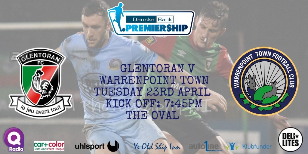 MATCHDAY!! ⚽️

🏆 #Danskebankprem
🆚 Glentoran
📅 23/04/19
🏟️ The Oval
🕒 7:45PM