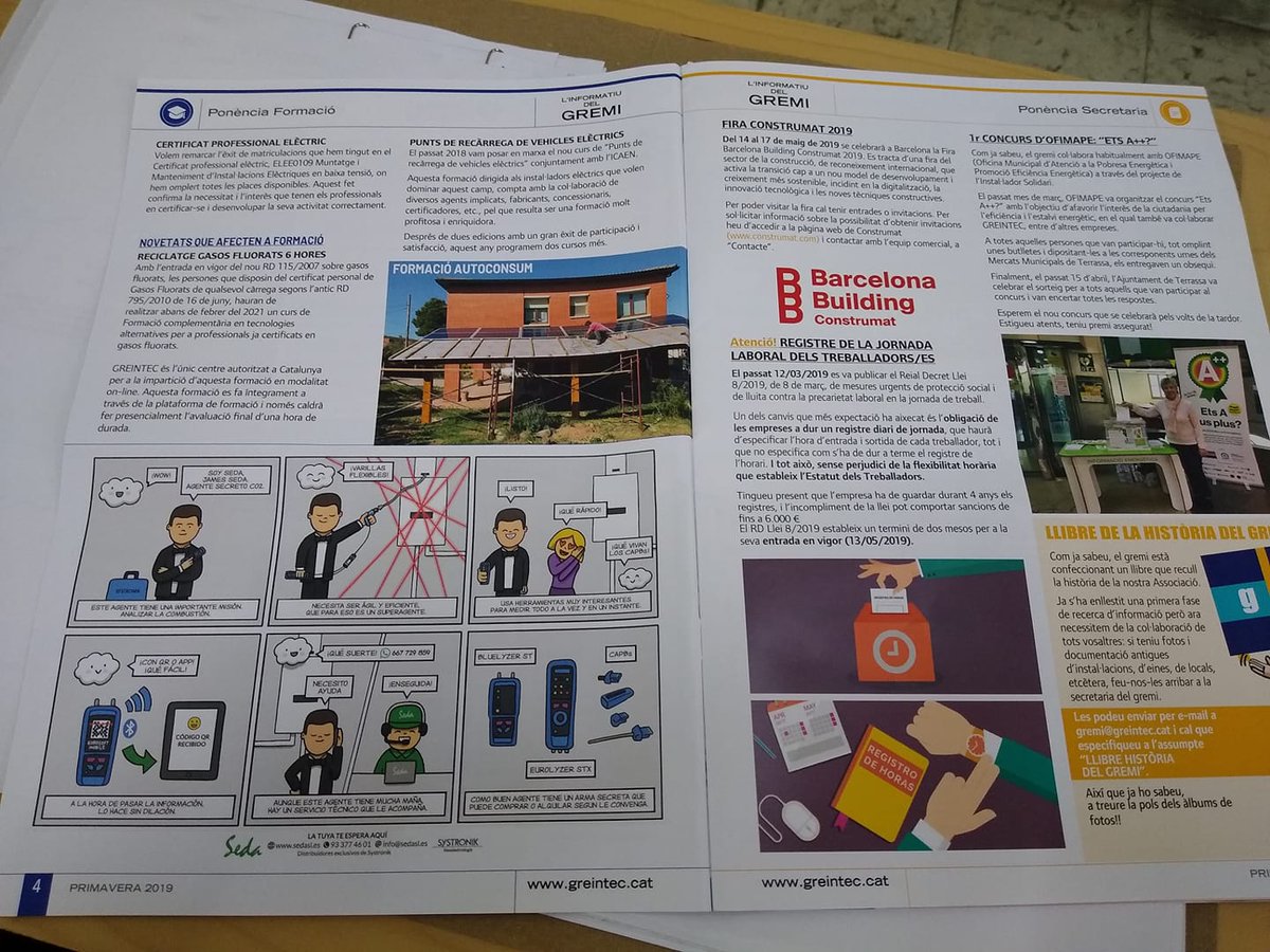 Sedas_SL_Team's tweet photo. Nuestro agente secreto CO2 James Seda sigue infiltrándose en las revistas del sector. Gracias por vuestra confianza. Seguimos!!!
#SeSeda #AnalizadoresCombustion #Systronik #AgenteCO2 #JamesSeda #CAPBs https://t.co/pXcjiELWE0