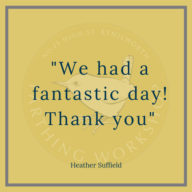 FarthingWork's tweet photo. It is lovely to hear comments like this from our customers! #FathingWorkshop #happycustomers https://t.co/DOJ59PI8kV