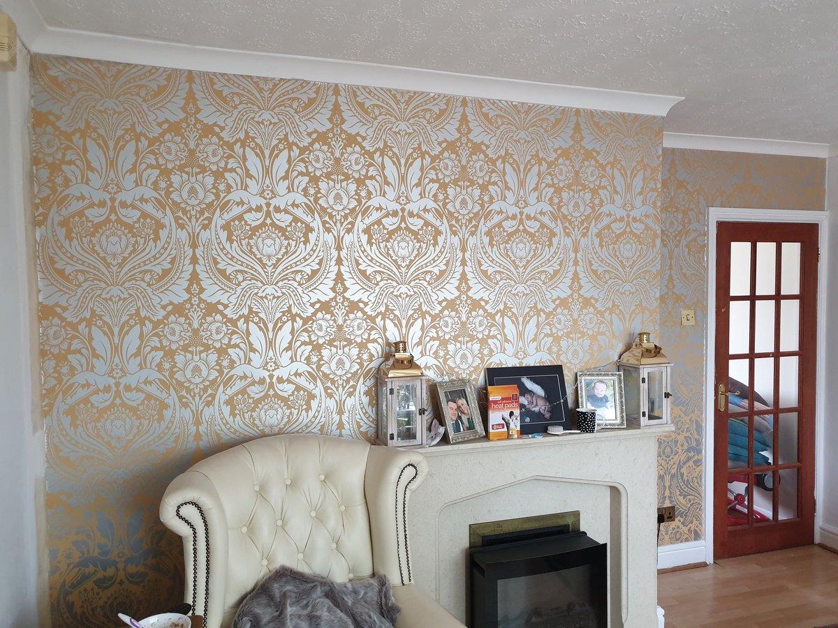 Papering Job completed this morning using <a href="/GrahamandBrown/">Graham & Brown</a> paper.