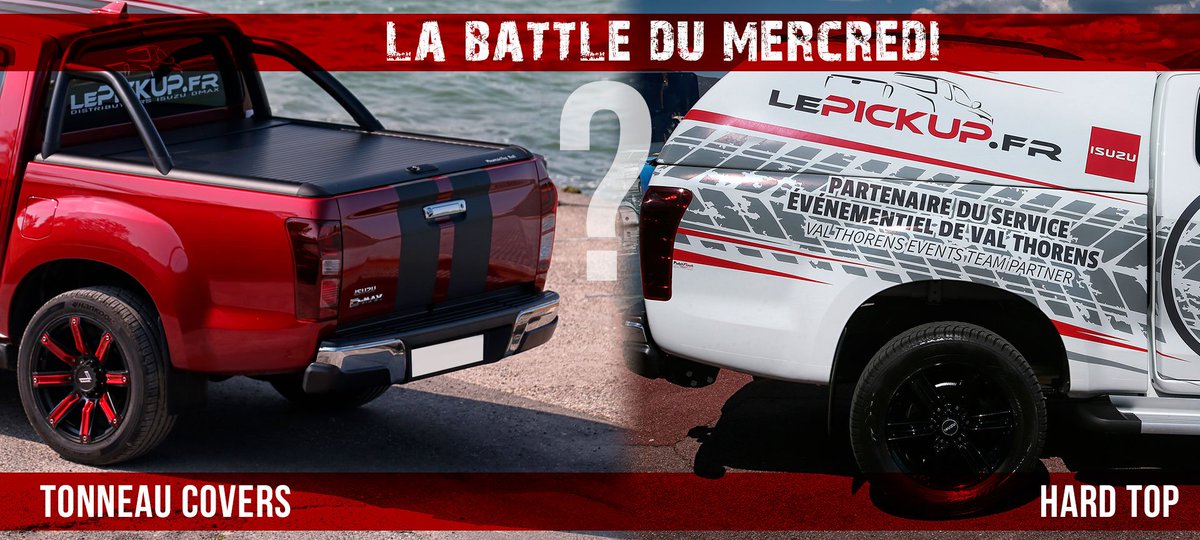 lepickupfr's tweet photo. Vous êtes plutôt cover tonneau ou Hard top ? 

#question #isuzu #Dmax https://t.co/2VLCfh6yJR