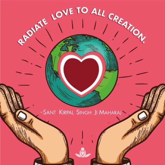 VegyPower's tweet image. MT @raymondLrivard
MT @SOSmeditate

"Radiate love to all creation." 

-Sant Kirpal Singh Ji 
#SantKirpalSingh #KirpalSingh #quote