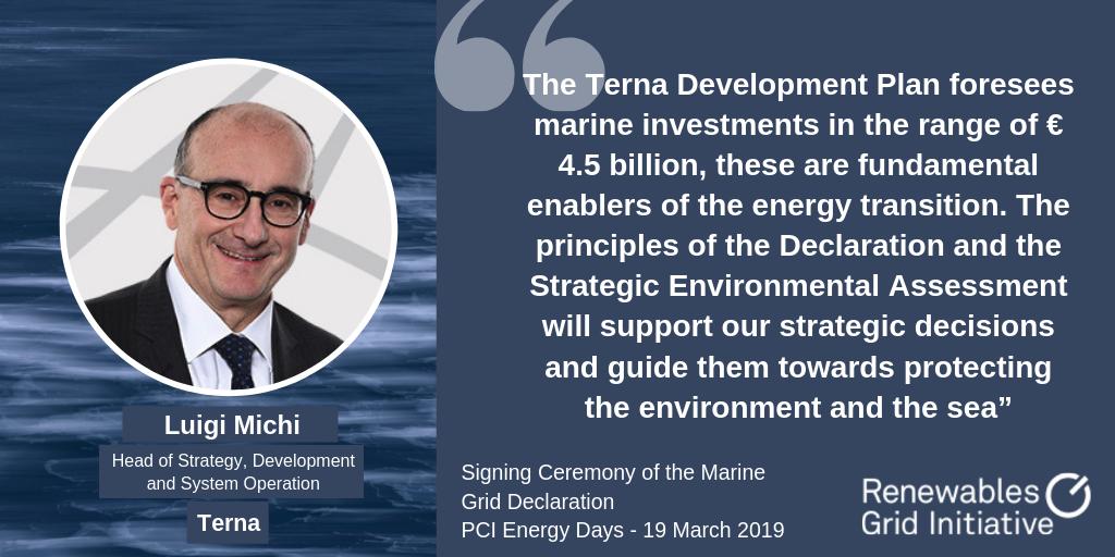 RenewablesGrid's tweet photo. Did you know that about 1/3 of future power grids could be built in the marine environment? Find out about how our Member @TernaSpA and other signatories of the #MarineGridDeclaration are planning to build these while protecting the environment ➡ https://t.co/7aH12k6qUm https://t.co/oD2SMnEx62