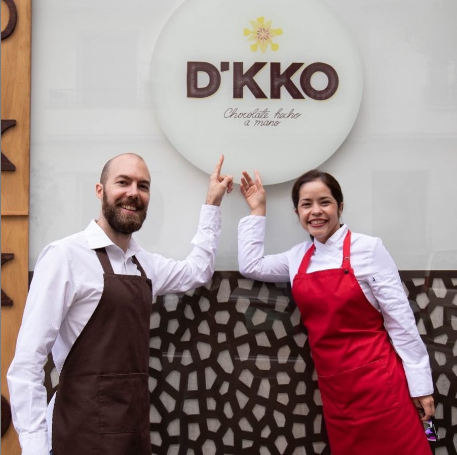 #Flordkko Una fusión de pasión por el #cacao fino y las técnicas artesanas suizas sigue día a día enamorando a los paladares más exigentes de Madrid y del mundo no solo con sus finos chocolates hechos a medida sino por la exquisita atención de sus dueños, un verdadero placer!