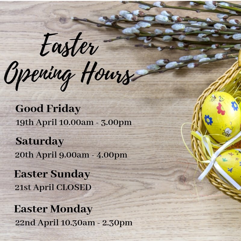 Looking forward to the long weekend? We’ll be here to talk property with every day except Easter Sunday 🐣