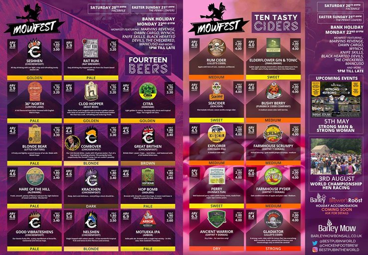 Join us at <a href="/bestpubinworld/">BarleyMowPub</a> this weekend for fun, frolics, live music and lots of #beer including ours &amp; <a href="/aaa_brewery/">AAA Brewery</a> <a href="/OakhamAles/">Oakham Ales</a> @sadlersbrewco <a href="/RatBrewery/">Rat Brewery</a> <a href="/LittleCritsBrew/">Little Critters Brewing Company</a> <a href="/ArborAles/">ARBOR</a> <a href="/lentonlane/">Lenton Lane Brewery</a> <a href="/TheBootBeer/">TheBootBeer</a> Lots of great cider too!