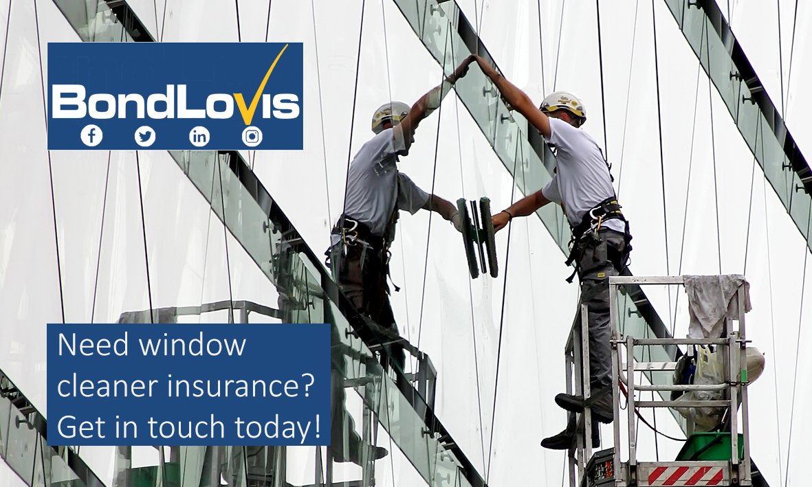 BondLovisCom's tweet photo. Are you a window cleaner and worried about insurance? Whether its equipment, tools, vehicles, etc. get in touch today and we'll help you get a quote!
0800 0113 444
commercial@bondlovis.co.uk
https://t.co/qrCDd0C4ED
#insurance https://t.co/cW41LV8hk5