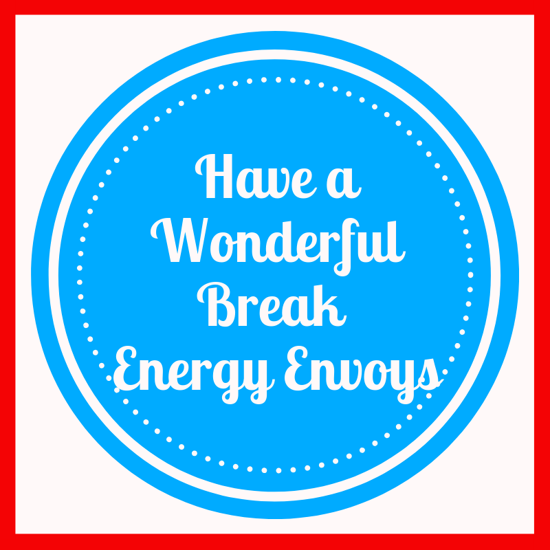 What with exams, homework and family, the #Easter holidays are not always a relaxing time for students. But at #EnergyEnvoys we think taking a break is a good idea, just update us on your progress and we will continue to guide you in your project. Have a lovely holiday!