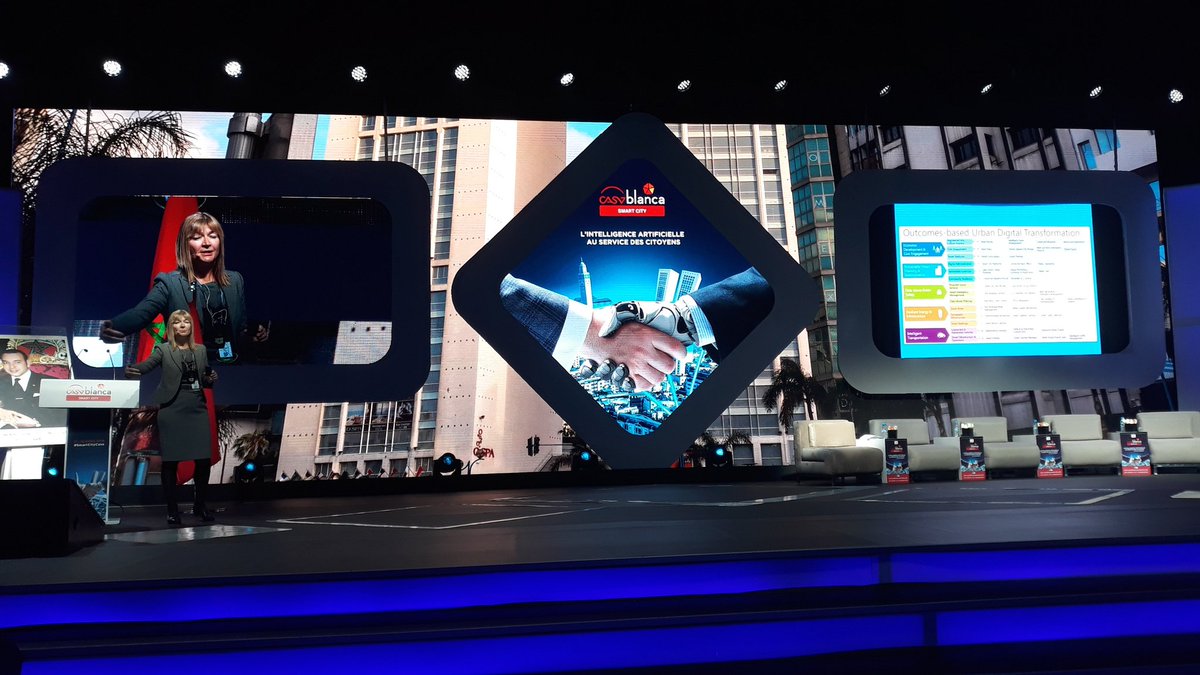MahaBensli's tweet photo. L' #AI intelligence artificielle au service des #citoyens discutée en ce moment pendant la 4e édition de #Casablanca Smart City https://t.co/QGmhA5kok9