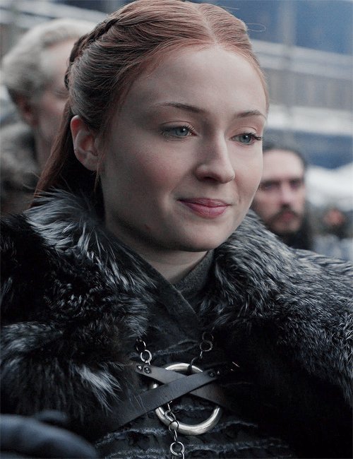 odairannies's tweet photo. this little smile, lady stark really looked so beautiful in this episode https://t.co/KD2KjPygvK