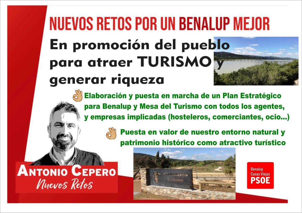 PSOEBENALUPCV's tweet photo. Nuevos Retos por un Benalup mejor 💪🏻🌹 https://t.co/KLfwaTZ4wz