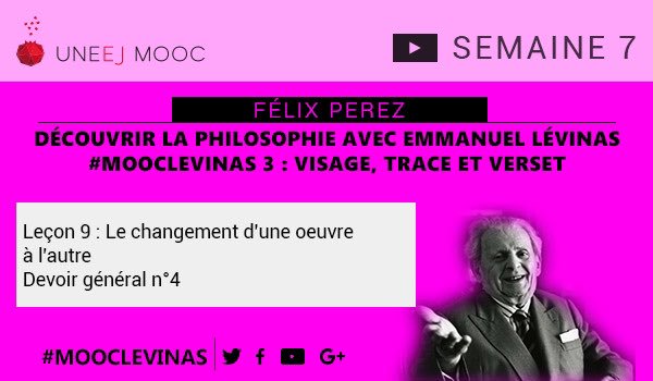 uneej's tweet photo. Déjà la septième semaine du #MOOCLEVINAS : Visage, trace et verset. Si vous n’êtes pas encore inscrit, vous pouvez le faire encore quelques jours : https://t.co/o8YU8D1vzz https://t.co/JnU51RkAKE
