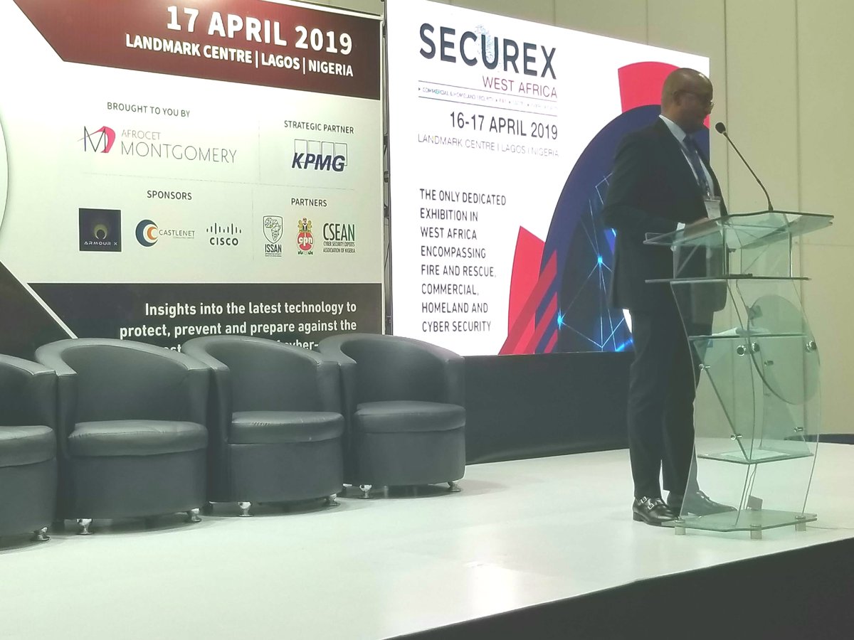 KPMG_NG's tweet photo. John Anyanwu, Partner, Technology Advisory, @KPMG_NG , gives an introductory speech to commence the Securex WACSS event. #cybersecurity #cyberawareness #kpmgnigeria #kpmgafrica #wacss #securex https://t.co/5LjrA4KqHq