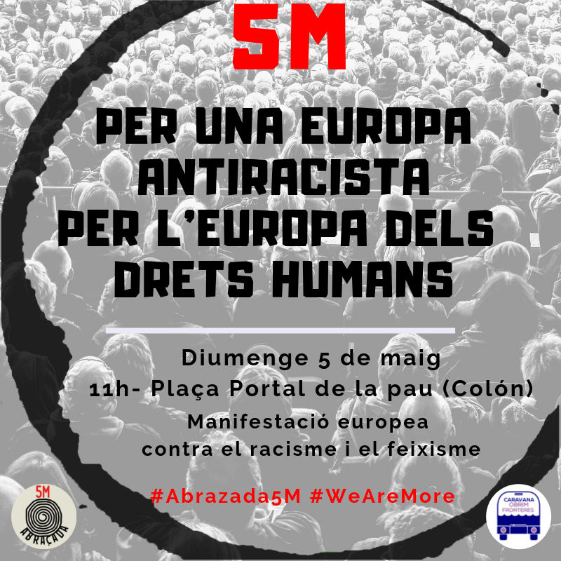 ObrimFrontVlc's tweet photo. El  #Abrazo5M de los pueblos frente a la intolerancia #WeAreMore #5M #5MContraElFascismo #5MContraElRacismo #Abrazada5M Y SEGUIMOS SUMANDO https://t.co/WCACXzHcHh https://t.co/yUsS9NYAOg