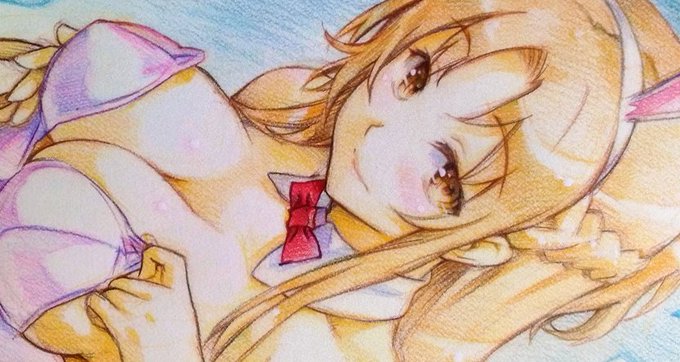 SAOアスナさんバニー衣装
イベントの看板用に色鉛筆で描いたもの
→ピクシブに投稿してます
https://t.co/O6TCUQ7VFi 