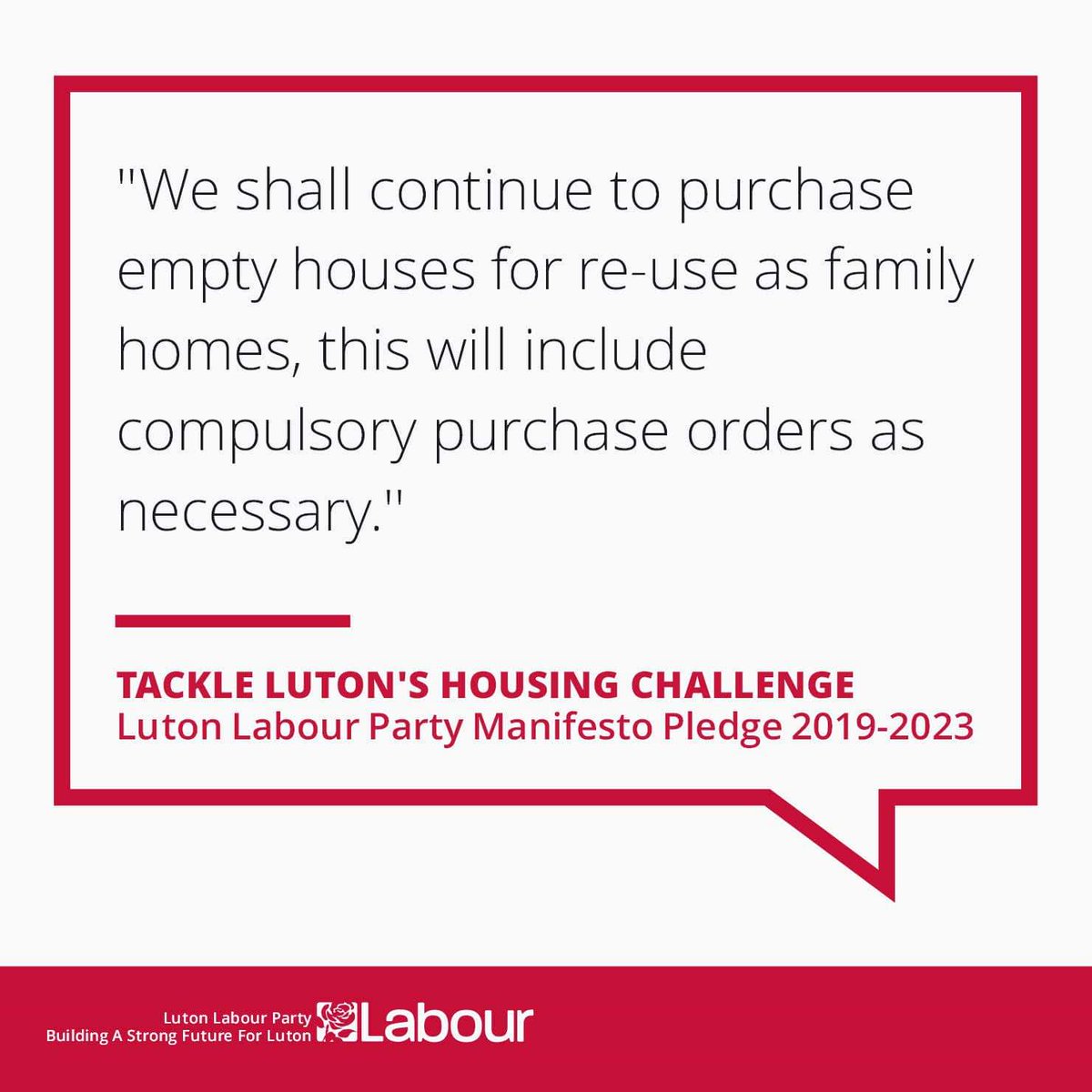 Markus_Leninist's tweet photo. Luton Labour Party Manifesto Pledges 2019-2023
Pledge 17:
"We shall tackle Luton's housing challenge by continuing to purchase empty houses for re-use as family homes, this will include compulsory purchase orders as necessary".
#BuildingAStrongFutureForLuton #LABOURLUTON https://t.co/phYY83MJSR
