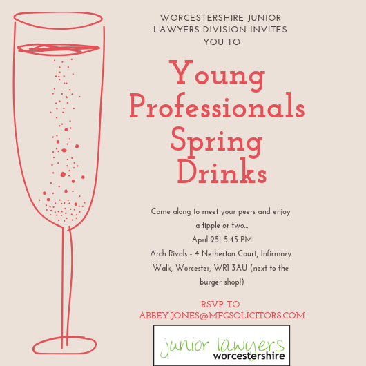 Don't forget to RSVP to our Young Professionals Spring Drinks! #networking #youngprofessionals #worcestershirehour
