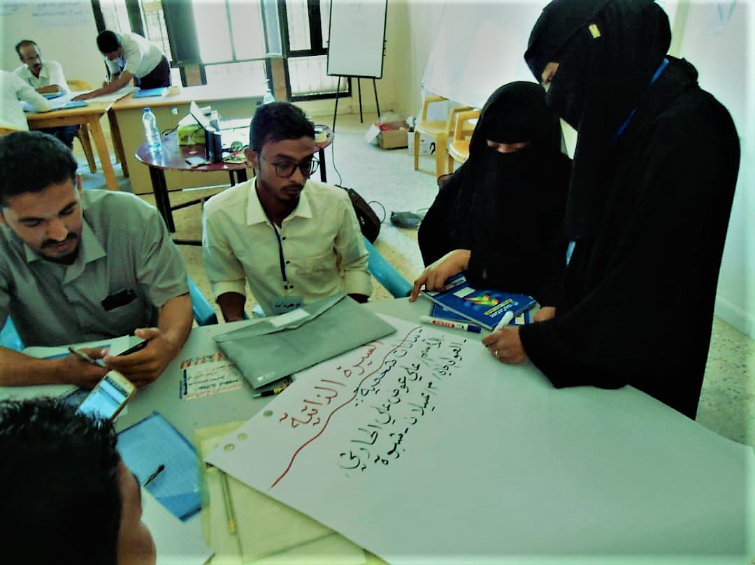 RUAWFD_Yemen's tweet photo. #YouthinDevelopment, 
@SFDYemen launched new #CapacityBuilding within @ruawfd for new 64 Youth (40%Female) from #Shabwa governorate for #23trainingdays in
#Dev,Issues &amp; Skills, 
#PRA+#CF
#ComputerSkills
#HRelief to facilitate their engagement to #LabourMarket.
Funded by @DFID_UK https://t.co/DM287mCoRd