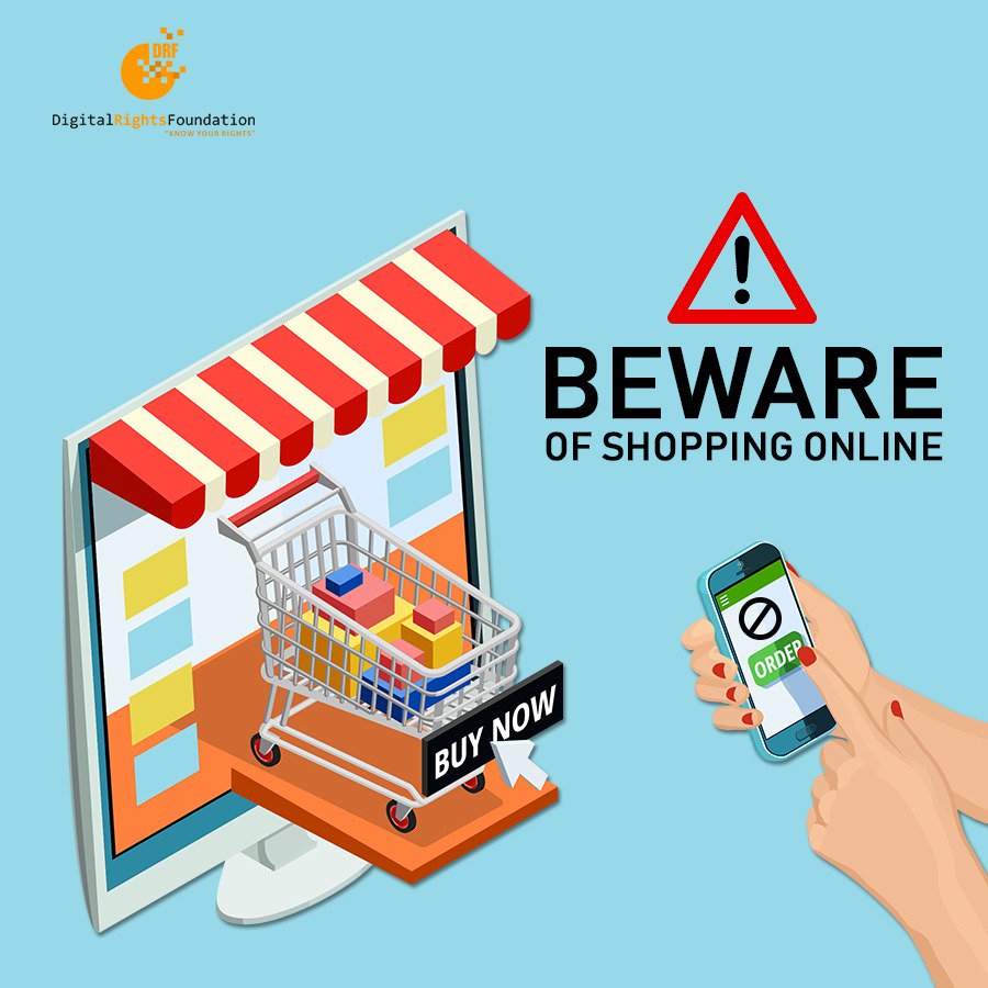 DigitalRightsPK's tweet photo. Protect yourself against scams with online shops and ensure your safety by looking out for signs before making any purchase.

If you are going through a similar situation and need advice, call on our Helpline at 0800-39393 from 9AM to 5PM.
#Digitalrightsfoundation https://t.co/cqsZJoIqf5