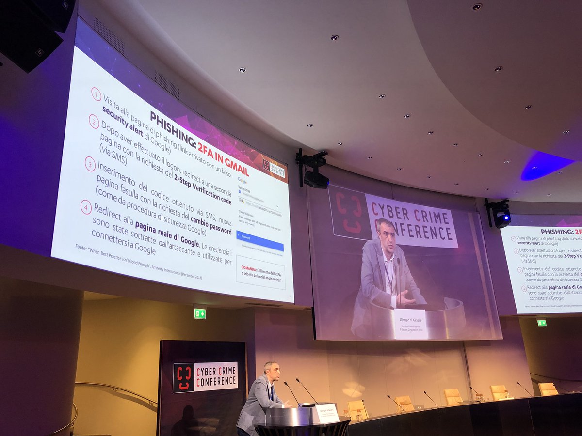 WithSecure_IT's tweet photo. #CCC19 #attacco #mirato &amp; phishing.... qual è il nesso? Un buon attaccante si muove in modo silenzioso #Cybersecurity #cybercrimeconference #Roma https://t.co/fyy7PdY71I