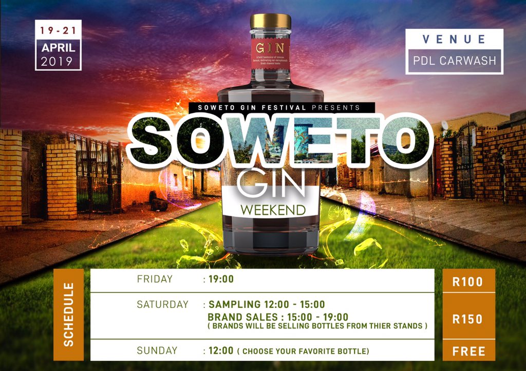 ibrandpromo's tweet photo. 2 days to go before the biggest Gin Weekend in Soweto at the #SowetoGinWeekend at PDL Pimville. 1116 Modjadji and Modoba Street, Pimville Zone 7 https://t.co/NYj7KPXums