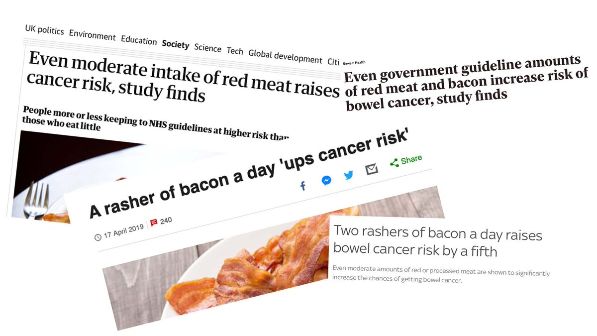 CR_UK's tweet photo. Processed and red meat have hit headlines today as our research links moderate consumption to increased risk of bowel cancer. Let’s look at the study and what it means 1/7 https://t.co/YMEcPuSq63