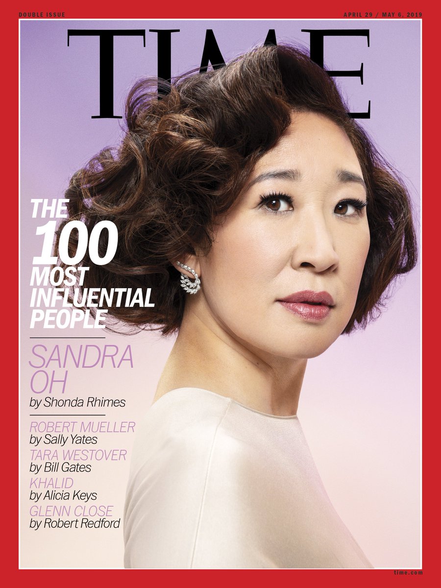 TIME's tweet photo. .@shondarhimes: "With her nuanced characters, @IamSandraOh has chosen to fearlessly take up space in a universe that has not always made space for her" #TIME100 https://t.co/r96hq9Ul4s https://t.co/NGUVLHMfRG