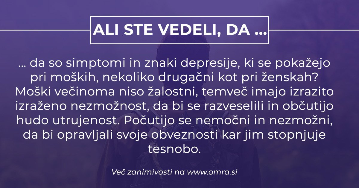 ProgramOmra's tweet photo. Ali ste vedeli? #depresija #programOmra https://t.co/JrGvgHkY1L