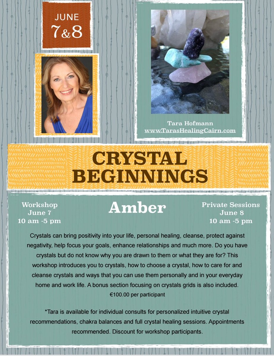 Holistic_Amber's tweet photo. This workshop introduces you to crystals, how to choose a crystal, how to care for and cleanse crystals and ways that you can use them personally and in your everyday home and work life. A bonus section focusing on crystals grids is also included. #galway @Holistic_Amber https://t.co/zTmYQrD9LG