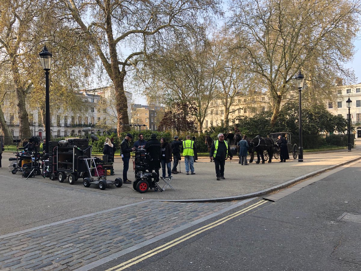 stepheadley's tweet photo. A production in the making. #Fitzroysquare #London https://t.co/SkClHq4R9J