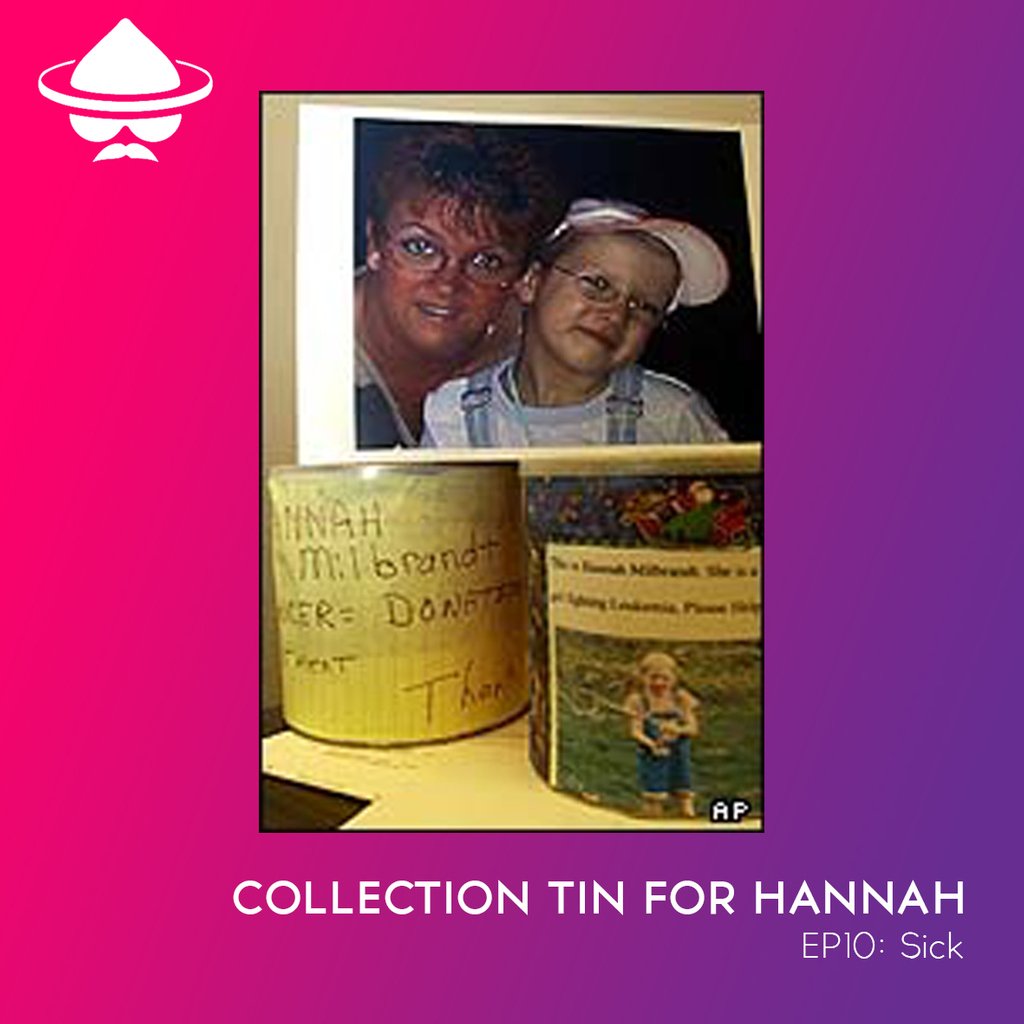 connedcast's tweet photo. Ep10: Sick
⁣
An example of a collection tin, that were found all over the Milbrandt's Ohio hometown in 2003. The entire town did everything they could to raise money for Hannah's care. 
⁣
#conned #podcast #cancer 
⁣
https://t.co/KR4OmDAY7l https://t.co/BI2yrdOc9N