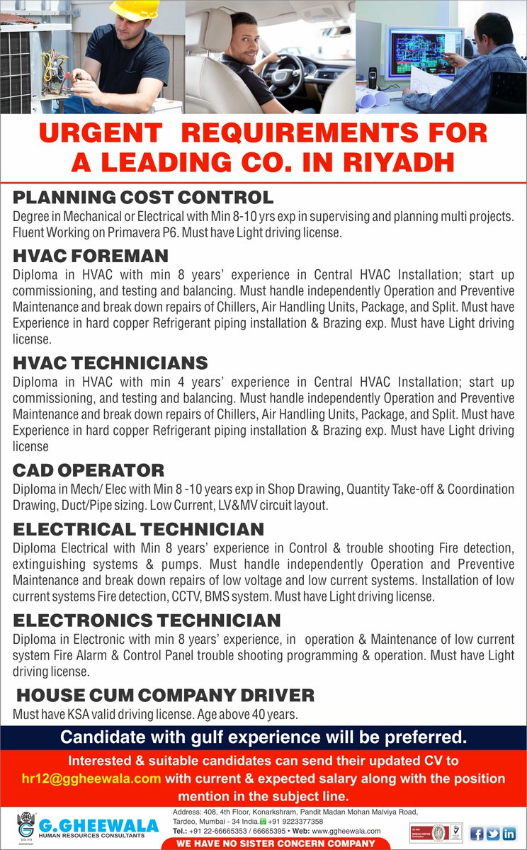 ggheewala1's tweet photo. #planning #costcontrol #mechanical #electrical #supervising #primaveraP6 #HVAC #Foreman #copperrefrigerant #technician #chillers #AirHandlingUnits #brazing #CAD #ShopDrawing #Duct #PipeSizing #Lowcurrent #control #troubleshooting #lowvoltage #CCTV #BMS #Electronics https://t.co/Rsk6vE3MeC