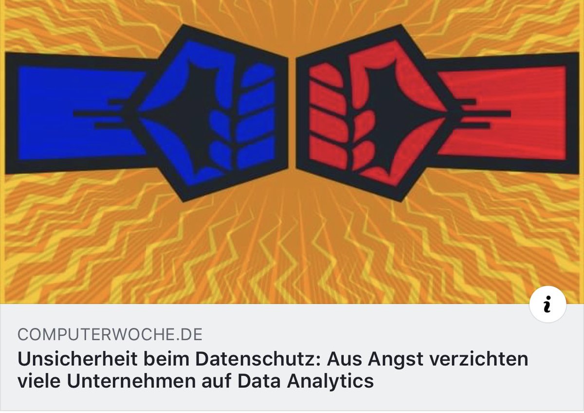 VCDEvp's tweet photo. #Webtrekk.de - Verzicht auf Datenanalyse: War das die Intention bei Einführung der DSGVO? Sieben Experten geben der COMPUTERWOCHE Einblicke ihrer Auffassung von Datenschutz.
#datenschutz #datalover https://t.co/ncHBiKk223