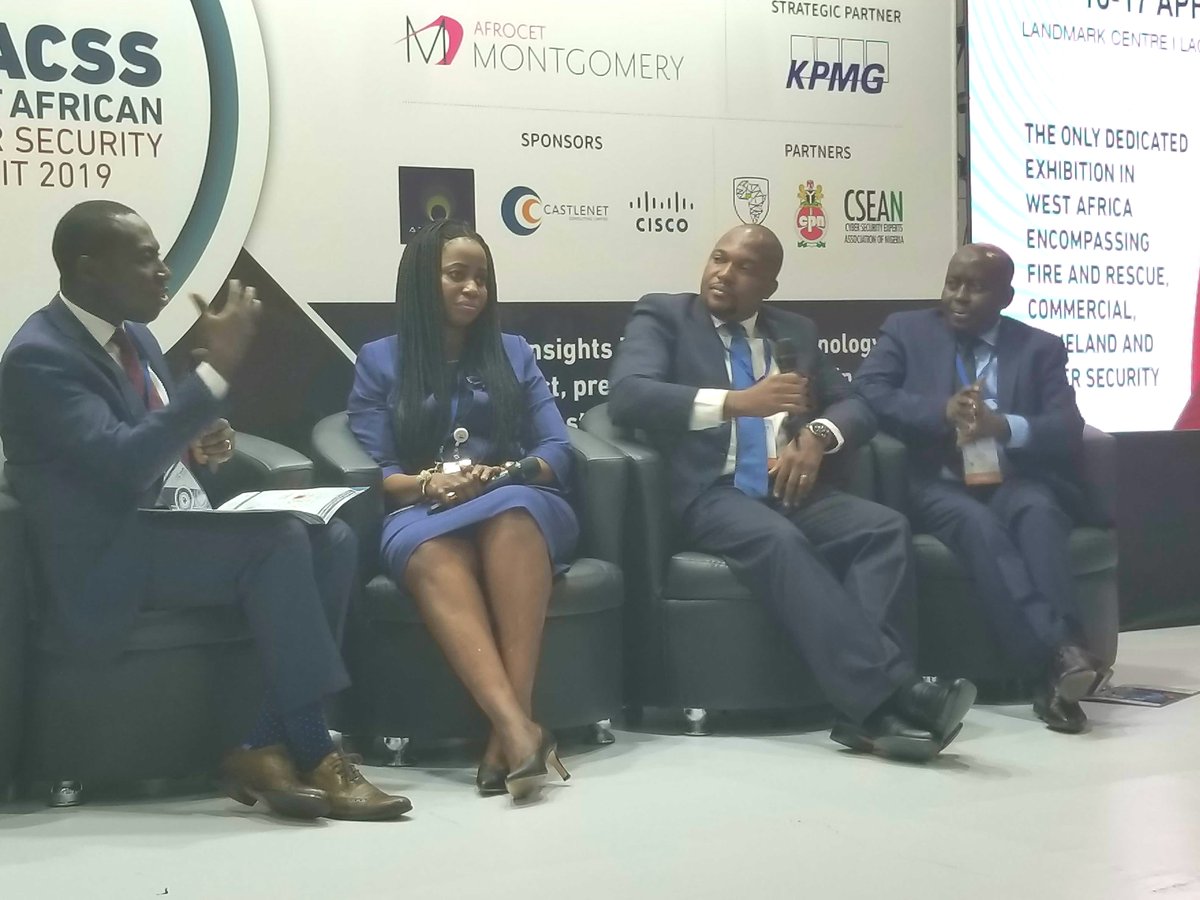 KPMG_NG's tweet photo. Samuel Asiyanbola , Senior Manager, Technology Advisory, @KPMG_NG, moderates the second panel session at the Securex WACSS program. #cybersecurity #cyberawareness #kpmgnigeria #kpmgafrica #wacss #securex https://t.co/GGpf6jEfD7