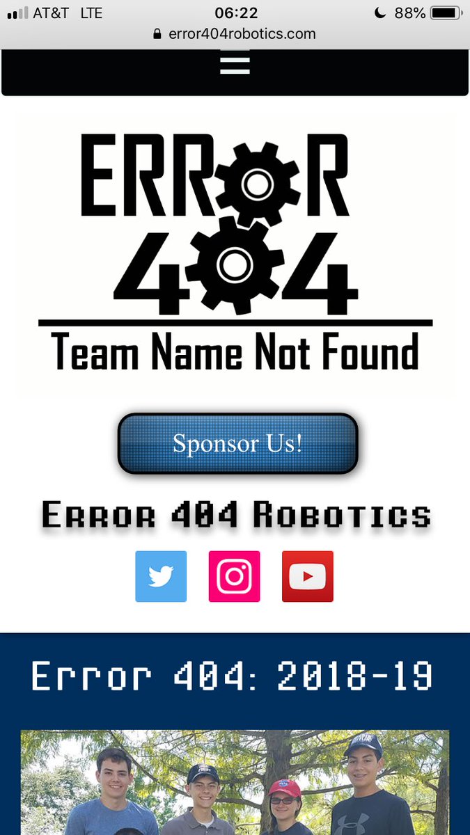 Error 404 Robotics tweet media
