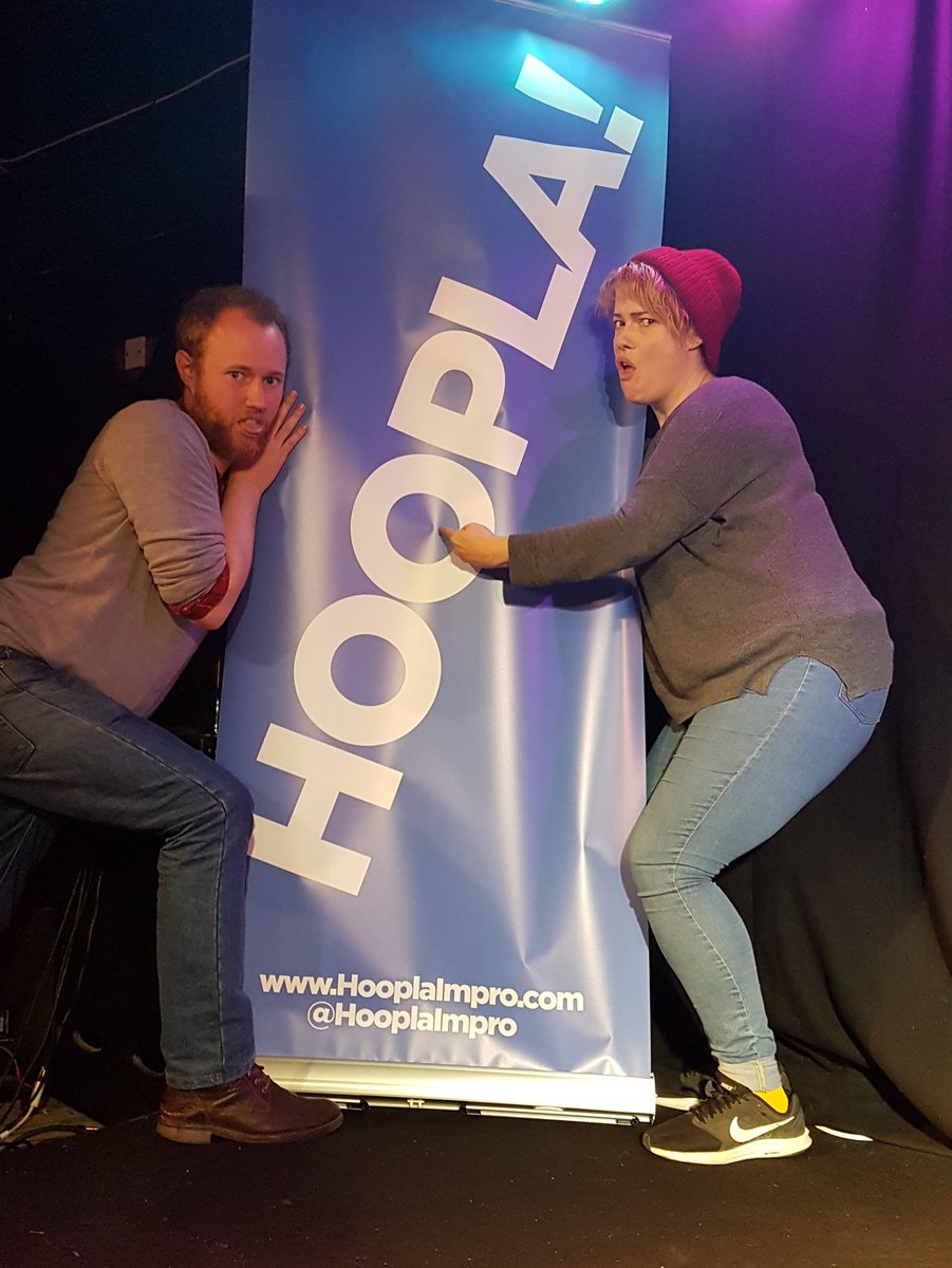 Easter Thursday at the Hoopla Impro Clubhouse featuring guest groups Franston Pickle! Glitch! &amp; Multiverse! Plus our house teams Gämez, The Staccatos &amp; The Descendants! 8pm, Free Entry! bit.ly/2M7GaUg