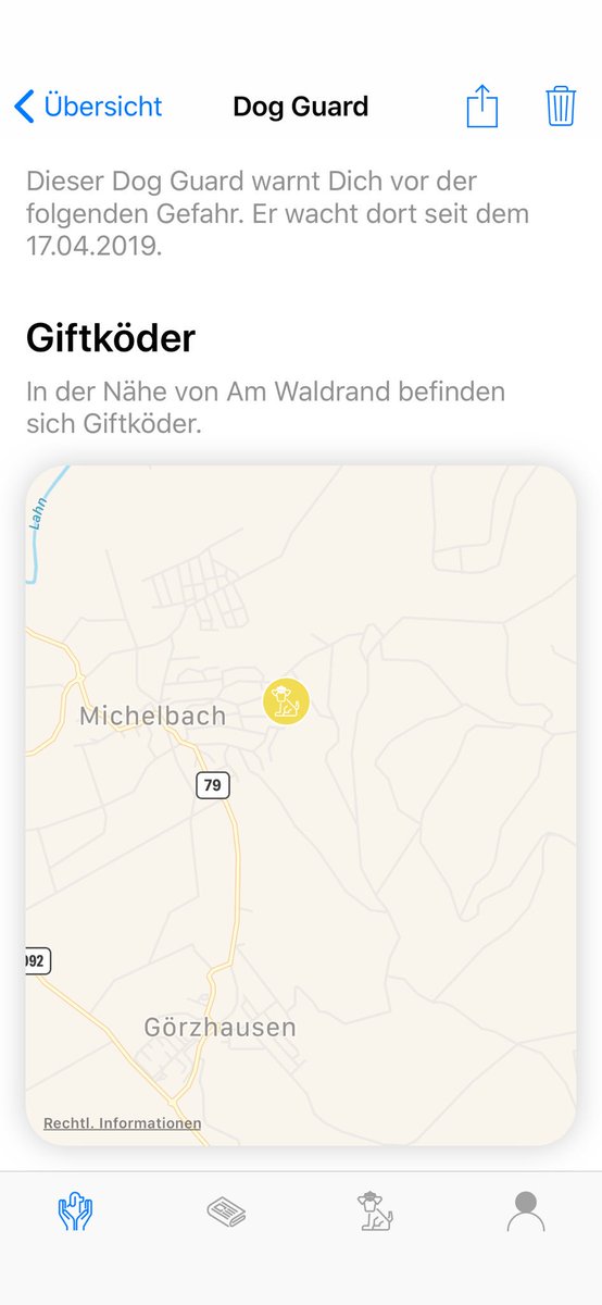dogguardapp's tweet photo. Aus der Dog Guard App: 
https://t.co/Eyri1SfQd2

Ein Dog Guard möchte dich warnen.

Giftköder - Erhöhte Aufmerksamkeit in der Nähe von Am Waldrand, Marburg An Der Lahn.

#dogguard #giftköder #giftköderalarm #giftköderschutz #giftköderwarnung #hund #hunde #haustier #dog #dogs https://t.co/EY8UUmwgq2