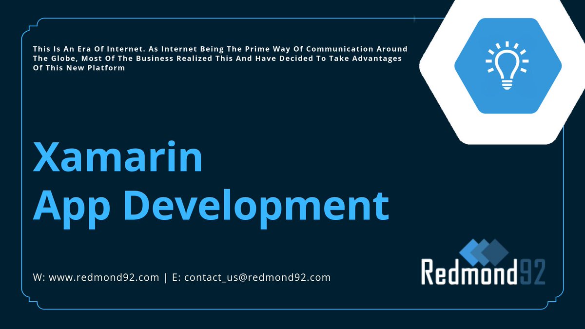 This Is An Era Of Internet. As Internet Being The Prime Way Of Communication Around The Globe, Most Of The Business Realized This And Have Decided To Take Advantages Of This New Platform.
Reach us: W: REDMOND92.COM | E: CONTACT_US@REDMOND92.COM | P: +44 (0) 203-500-2104