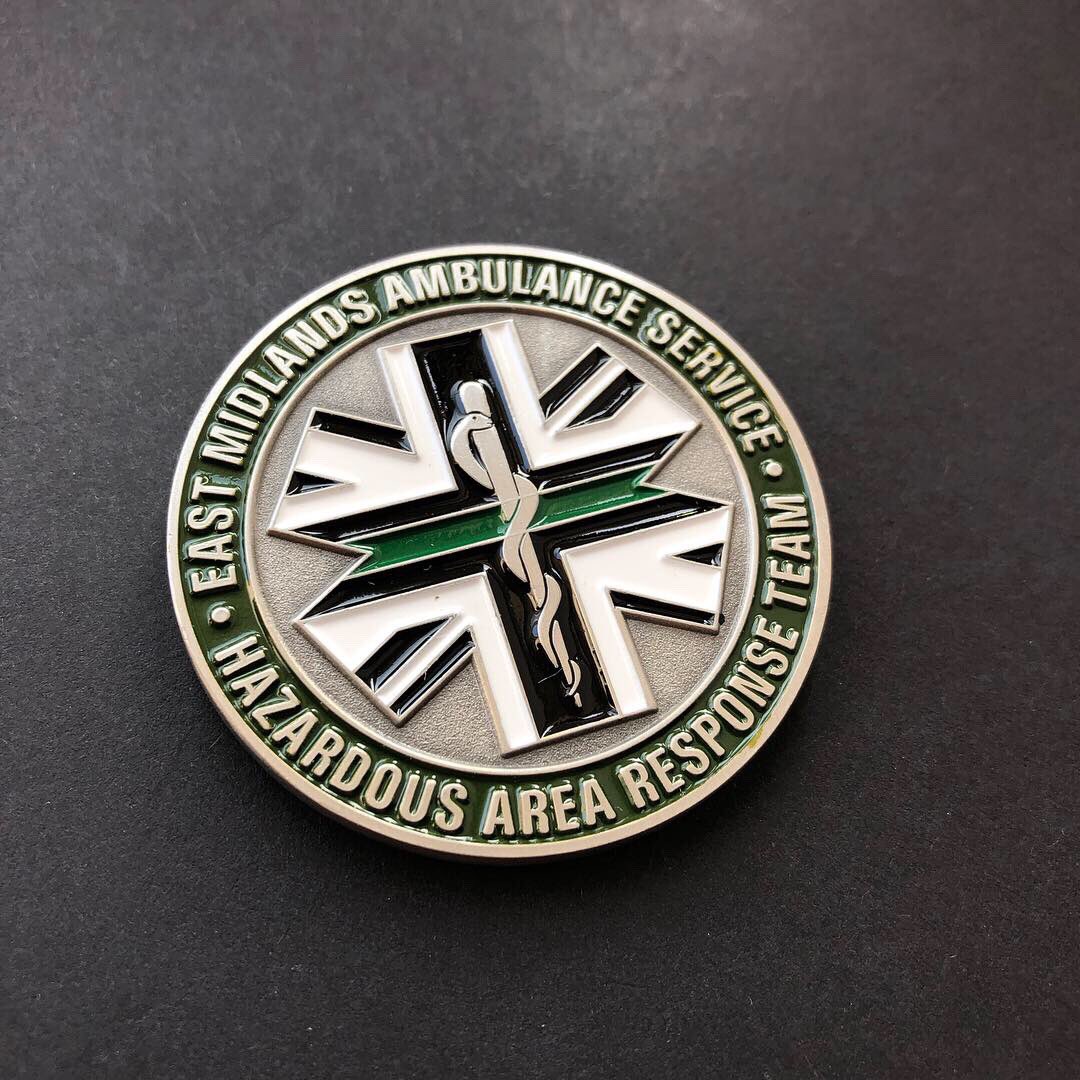 challengecoinuk's tweet photo. Fantastic to complete our first coin for an ambulance service, @EMASNHSTrust ๐
Whoโs going to be next? ๐
@EMAS_CFR @LAS_HART @NWAmbulance @YorksAmbulance
#EMAS #HART #ambulance #medic #thingreenline #staroflife #eastmidlands #emashart #ambulancedriver #challengecoin #nhs https://t.co/IdtkrHpGjH