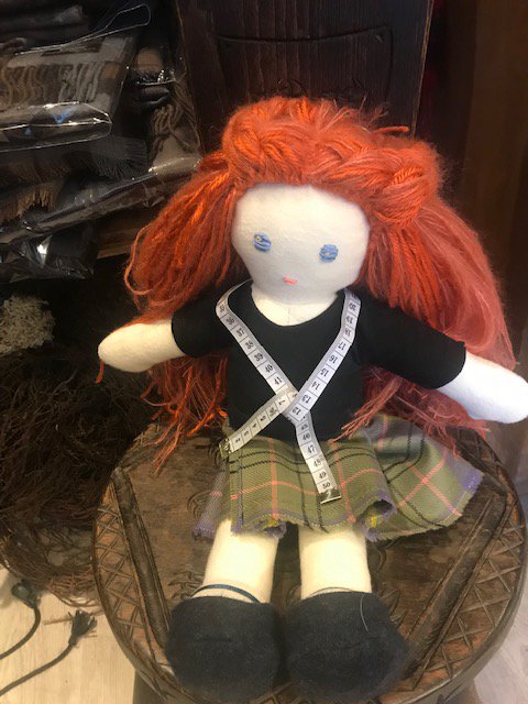 Its a mini meeeeee. lol #kilt #kiltmaker #kiltmaking #Edinburgh #tartan #Kiltmakery #kiltmakingcourses