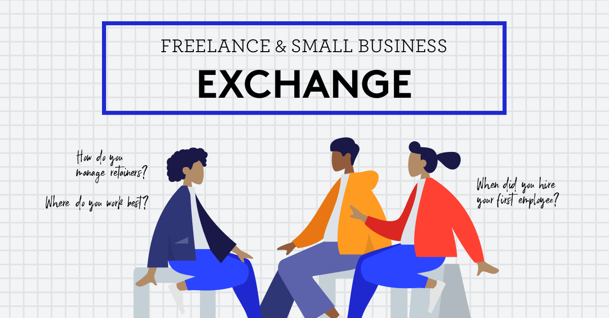 aigaindy's tweet photo. Are you a creative freelancer or small business owner? Do you wonder how other people do it? Find out more at the Freelance and Small Business exchange event at The Hatch on Wednesday, May 15. 

Learn More: https://t.co/eUuFMb9Wzf

#aigaindy  #freelance #designbiz #artisantalent https://t.co/dlR85TENPW